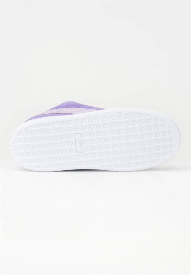 Puma Paarse Suede Sneakers Lage Profiel