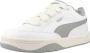 PUMA Park Lifestyle Unisex Sneakers White-Smokey Gray-Sugared Almond - Thumbnail 3
