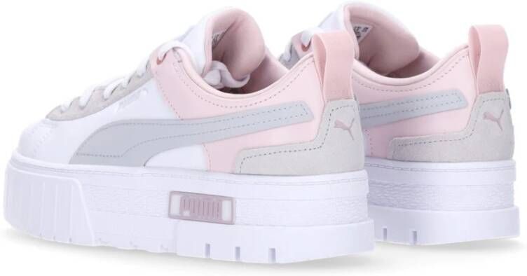 Puma Raw Lage Sneaker Wit Roze Dames Schoen White Dames