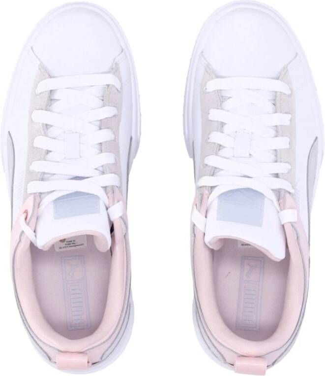 Puma Raw Lage Sneaker Wit Roze Dames Schoen White Dames