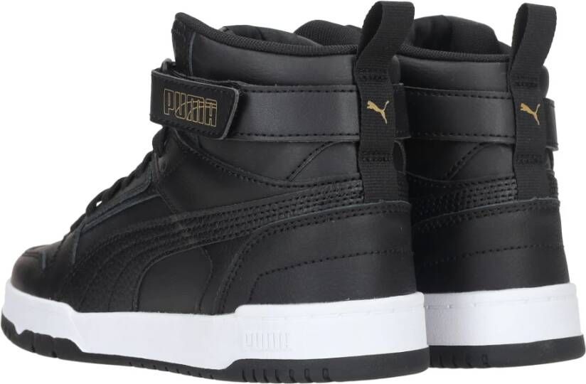 Puma Zwarte hoge jongenssneakers met metallic details Zwart Dames