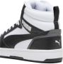 PUMA Rebound v6 Unisex Sneakers White- Black-Shadow Gray- White - Thumbnail 6