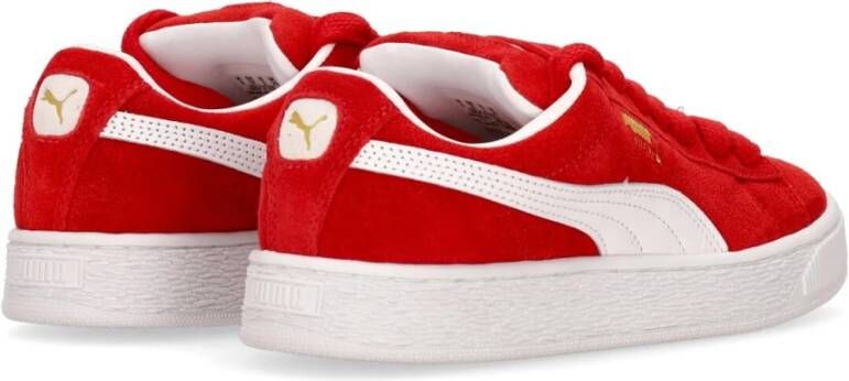 Puma Rood Wit Suede XL Streetwear Sneaker Red Heren