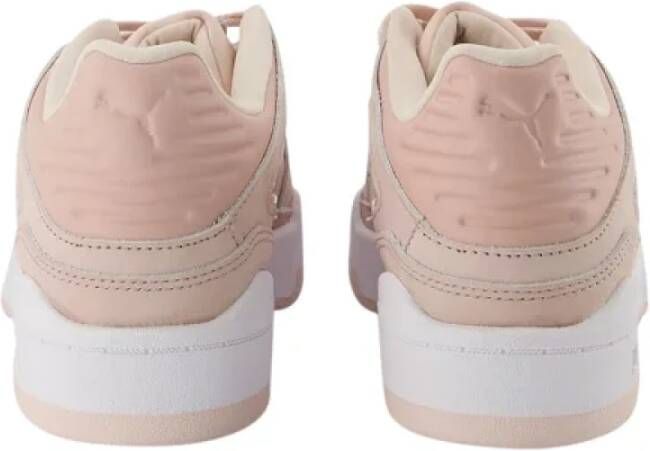 Puma Roze Leren Slipstream Sneakers Roze Dames