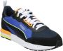 Puma Stijlvolle Textiel Sneakers voor Mannen Blue Heren - Thumbnail 6