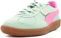 Puma Palermo Fresh Mint Fast Pink Groen Suede Lage sneakers Unisex - Thumbnail 4