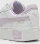 Puma Carina Street leren sneakers wit lila Meisjes Leer Meerkleurig 35.5 - Thumbnail 4