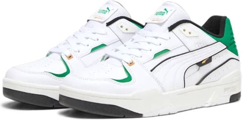 Puma Witte Leren Sneakers Wit Heren