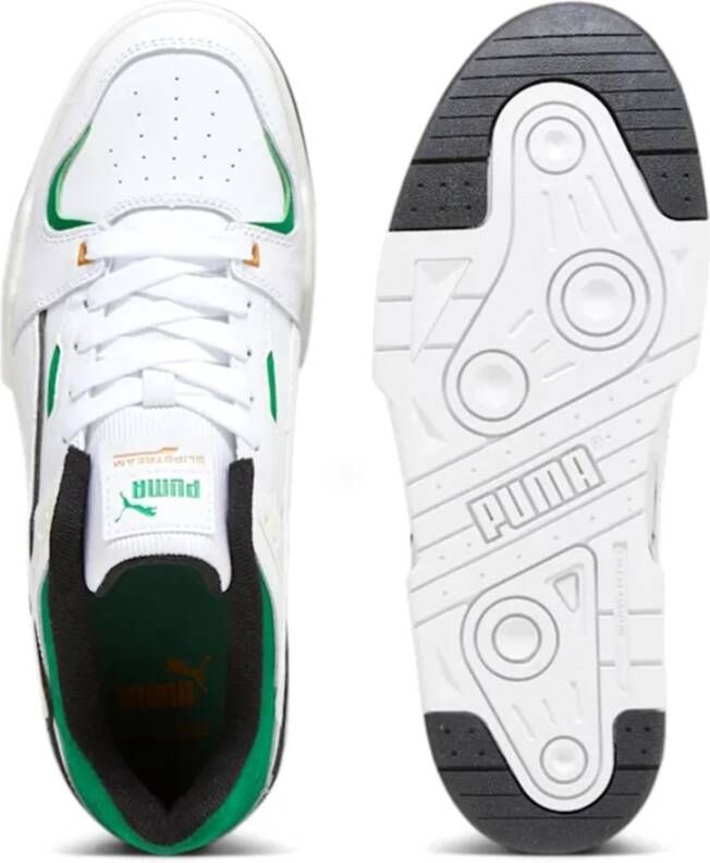 Puma Witte Leren Sneakers Wit Heren