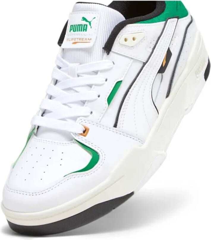 Puma Witte Leren Sneakers Wit Heren