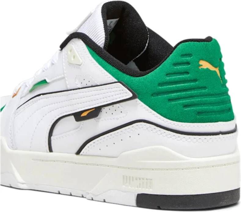 Puma Witte Leren Sneakers Wit Heren