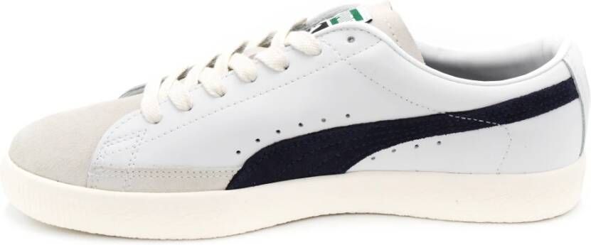 Puma Premium Leren Sneakers voor Heren Wit Heren