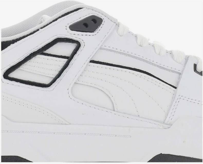 Puma Leren Veterschoenen Wit Heren