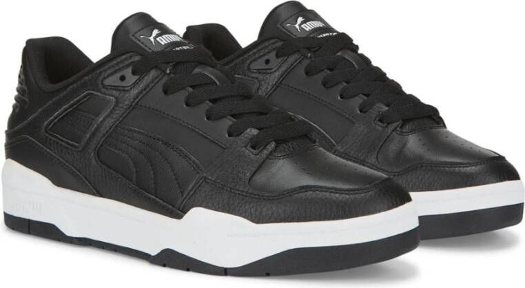 Puma Zwarte Leren Slipstream Sportschoen Zwart Heren