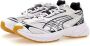 Puma Wit Zwart Lage Top Sneaker Velophasis White Unisex - Thumbnail 11