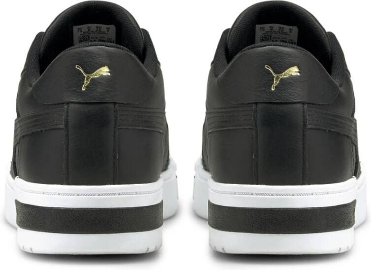 Puma Zwarte Leren Sneakers Zwart Heren