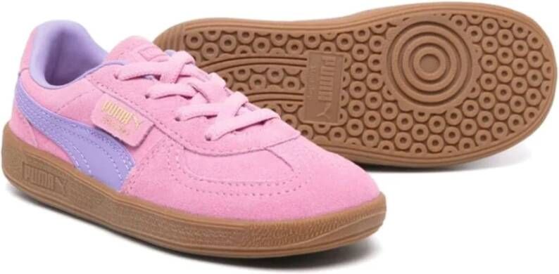 Puma Stedelijke Leren Sneakers met Dynamische Strepen Multicolor Dames