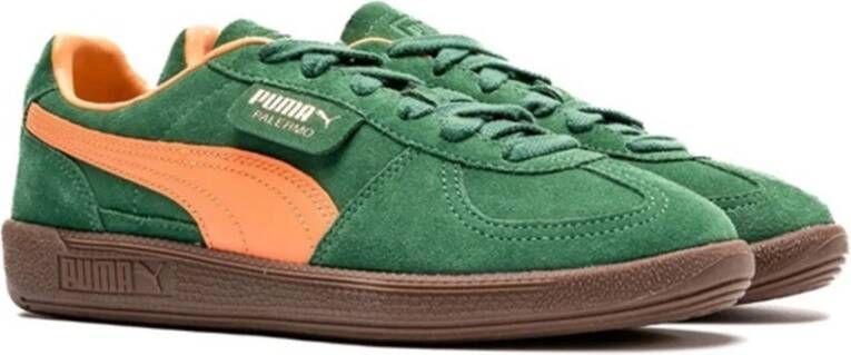 Puma Vintage Palermo Groene Suède Sneakers Green Heren