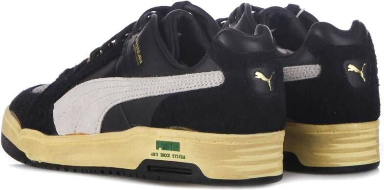 Puma Vintage Stijl Lage Sneaker Zwart Wit Black Heren