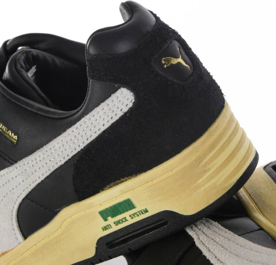 Puma Vintage Stijl Lage Sneaker Zwart Wit Black Heren