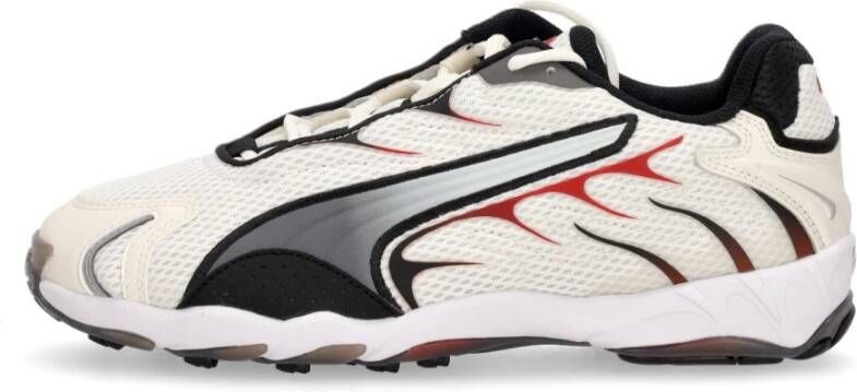 Puma Warme Wit Rode Veterschoenen voor Heren Multicolor Heren