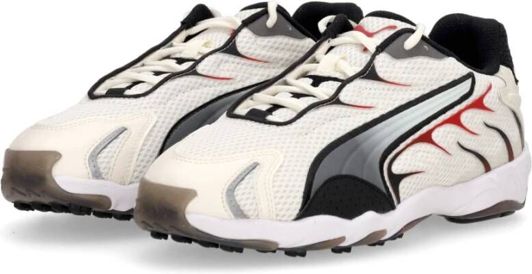 Puma Warme Wit Rode Veterschoenen voor Heren Multicolor Heren