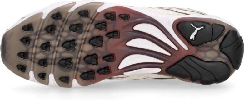 Puma Warme Wit Rode Veterschoenen voor Heren Multicolor Heren