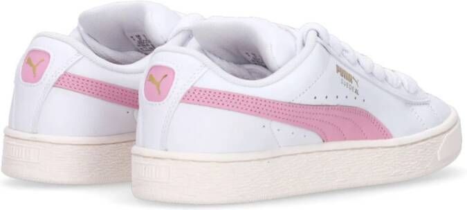 Puma Wit Roze Lila Suede Sneakers White Dames