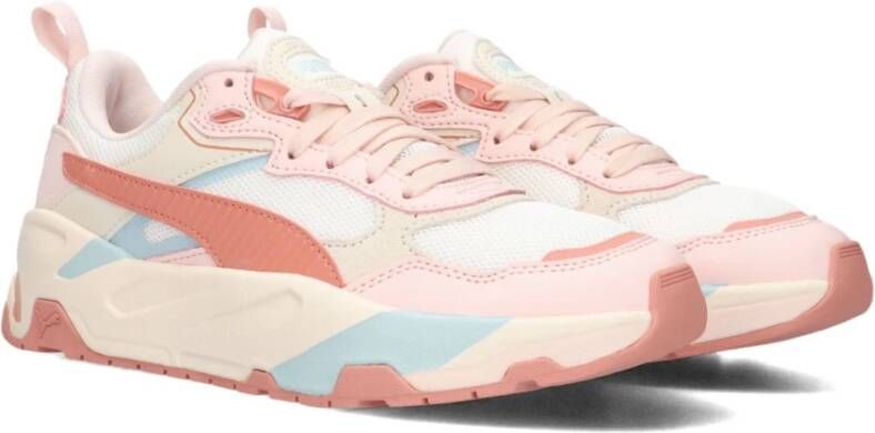 Puma Witte Lage Top Sneakers Trinity Orange Dames