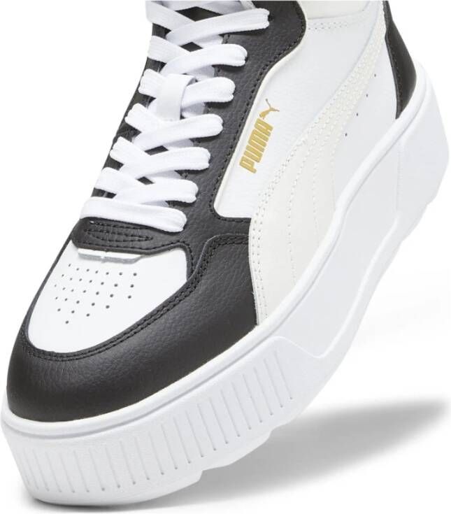 Puma Witte Mid Enkellaarzen