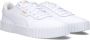 PUMA Carina 3.0 dames sneaker leren schoenen 400365 01 wit - Thumbnail 10