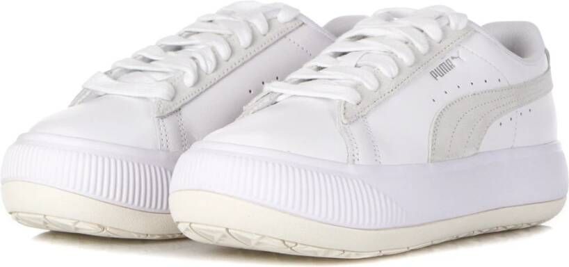 Puma Witte Suède Lage Schoen Mayu Mix White Dames