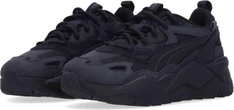 Puma Zwarte lage schoen met vetersluiting Black Heren