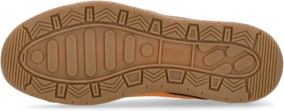 Puma Zwarte Suède Lage Schoen met Veters Black Heren