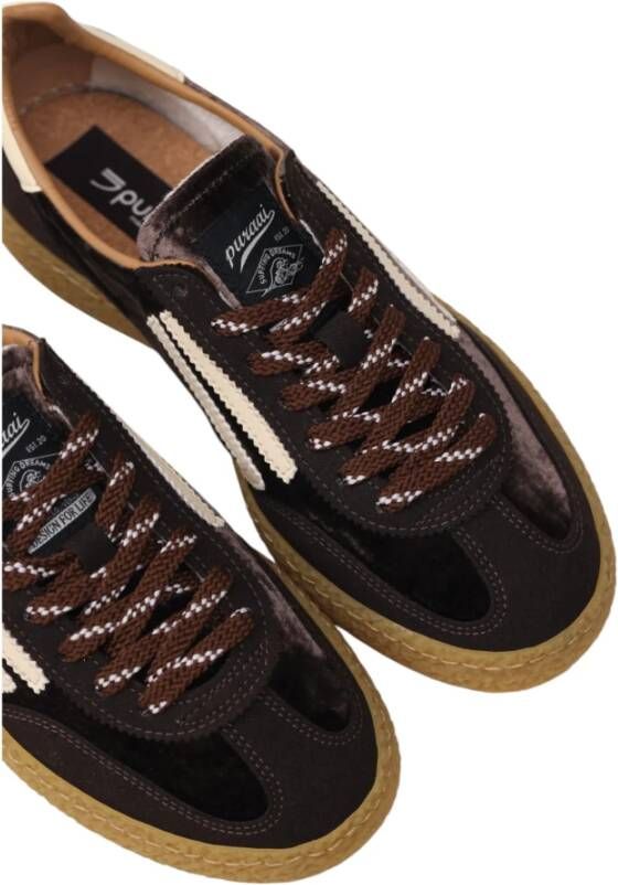 Puraai Bruine Eco-Vriendelijke Vegan Sneakers