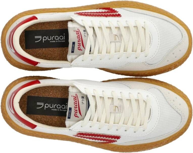 Puraai Polly Apple Sneaker in het wit
