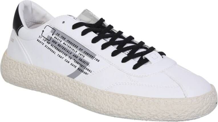 Puraai Sneakers met Grafische Print en Contrasterende Hiel Wit Heren