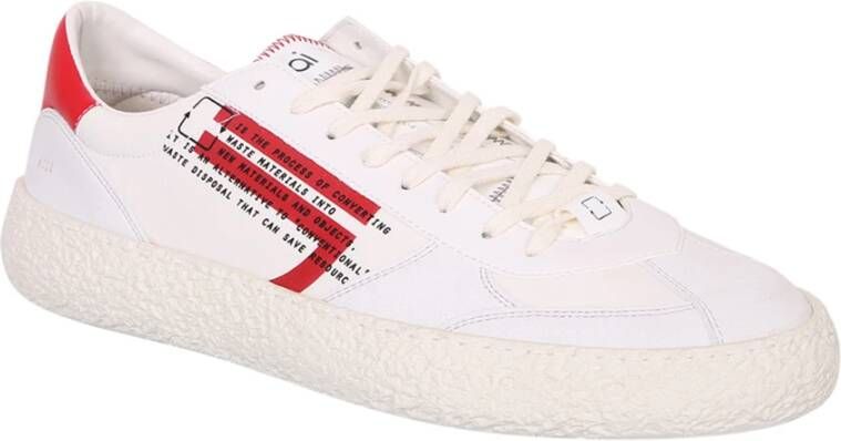 Puraai Witte Cherry Lage Sneakers Wit Heren