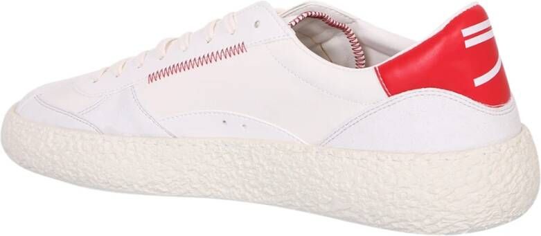 Puraai Witte Cherry Lage Sneakers Wit Heren