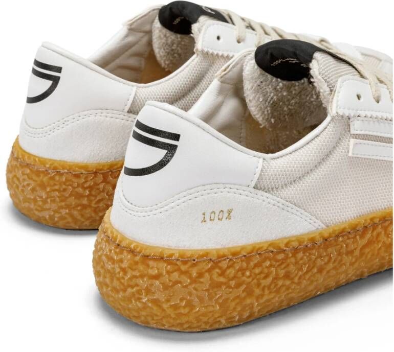 Puraai Vintage Ecologische Beige Sneakers White Heren