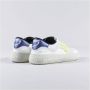 Puraai Vintage Stijl Witte Vegan Sneakers met Lime Groen Logo - Thumbnail 2