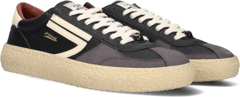 Puraai Vintage Zwarte Sneakers voor Dames