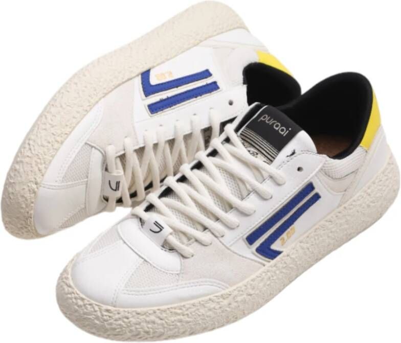 Puraai Witte Sneakers Klassiek Model White Heren