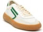 Puraai Witte Stoffen Sneakers met Groene Details Multicolor Heren - Thumbnail 2