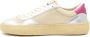 Puraai Witte stoffen sneakers met zilveren en fuchsia details Multicolor Dames - Thumbnail 3
