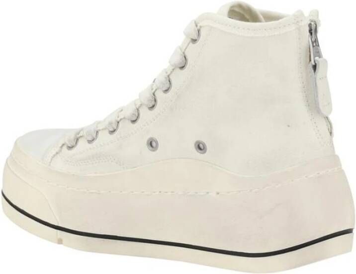 R13 Platform High Top Sneakers met Rits aan de Hiel