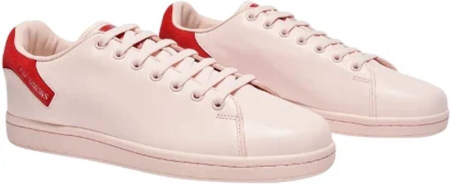 Raf Simons Leather sneakers Pink Heren