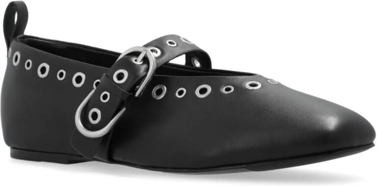 Rag & Bone Ballerinas Spire Mary Jane Grommets Black Dames