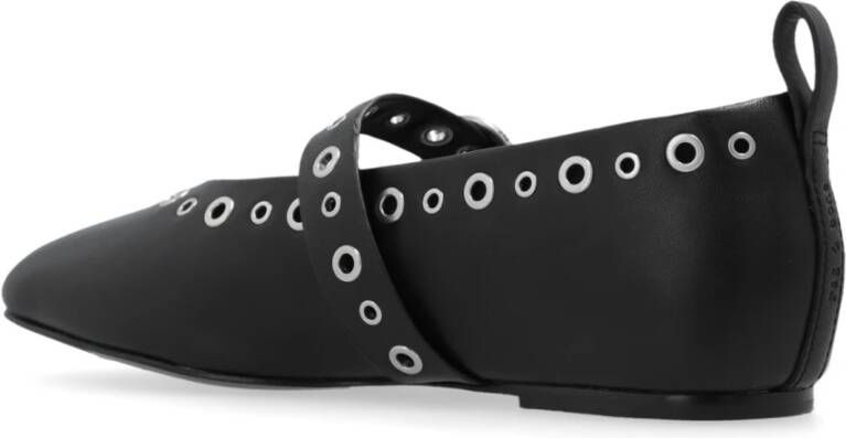 Rag & Bone Ballerinas Spire Mary Jane Grommets Black Dames