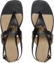 Lauren Ralph Lauren Sandalen van leer met labeldetail model 'EVERLY' - Thumbnail 4